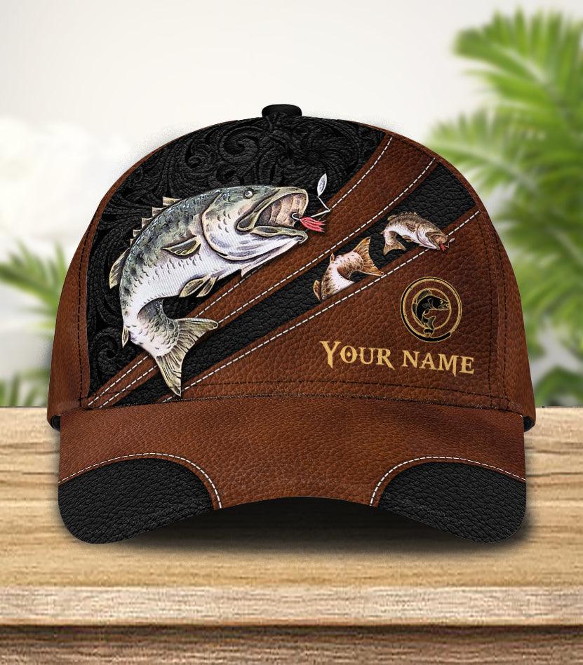 Personalized Fishing Classic Cap, Personalized Gift for Fishing Lovers Trucker Hats Custom Hats Gifts For Men & Women