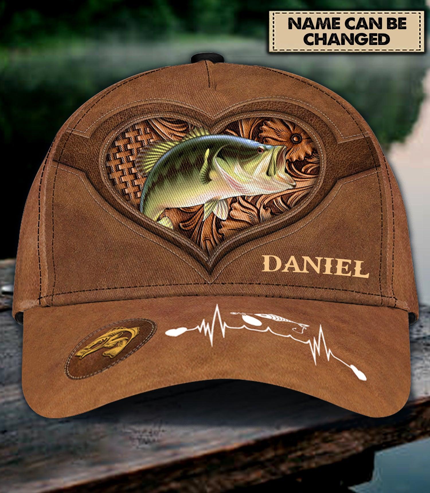 Personalized Fishing Classic Cap, Personalized Gift for Fishing Lovers Trucker Hats Custom Hats Gifts For Men & Women
