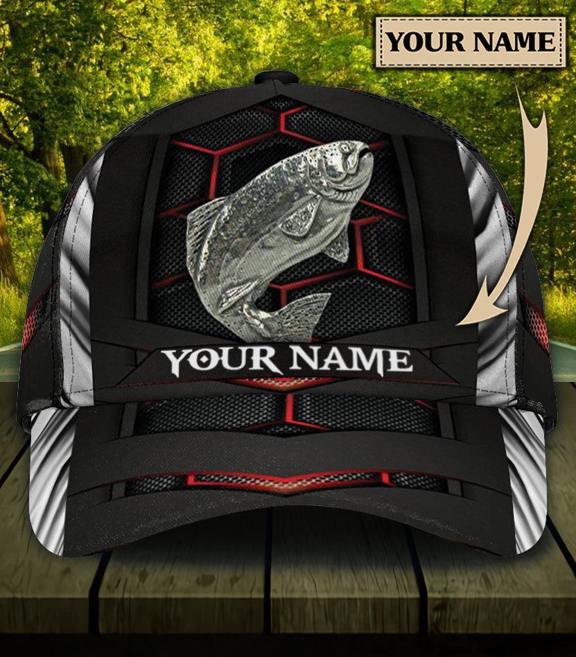 Personalized Fishing Classic Cap, Personalized Gift for Fishing Lovers Trucker Hats Custom Hats Gifts For Men & Women