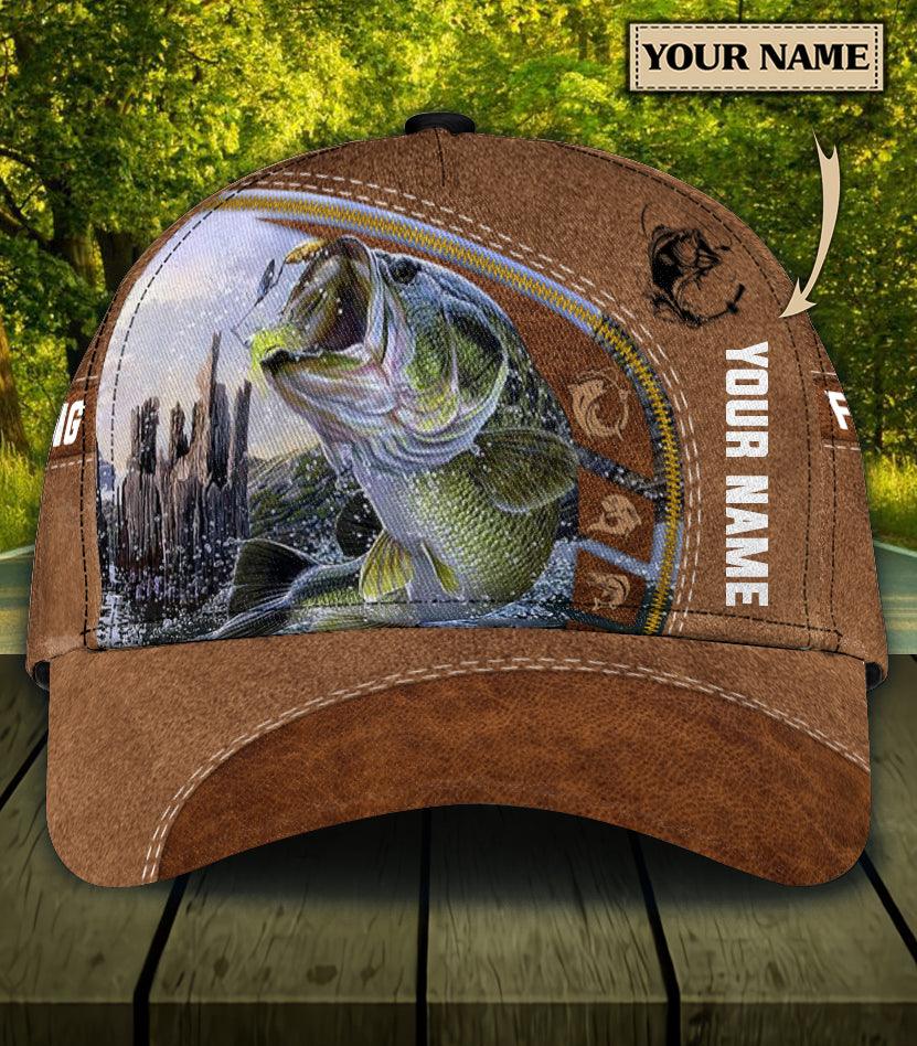 Personalized Fishing Classic Cap, Personalized Gift for Fishing Lovers Trucker Hats Custom Hats Gifts For Men & Women