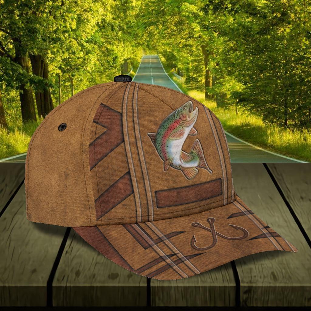 Personalized Fishing Classic Cap, Personalized Gift for Fishing Lovers Trucker Hats Custom Hats Gifts For Men & Women