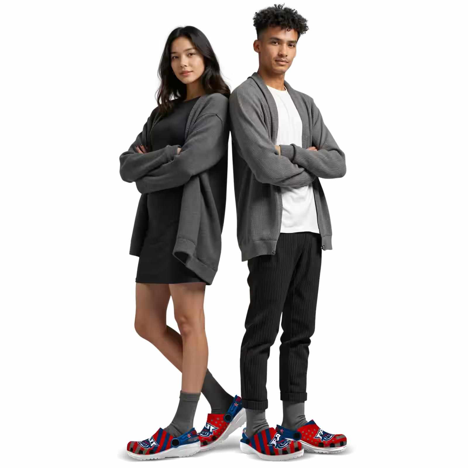 Personalized Florida Atlantic Owls Star-Spangled Graphic ClogTVC1801815 - Image 7