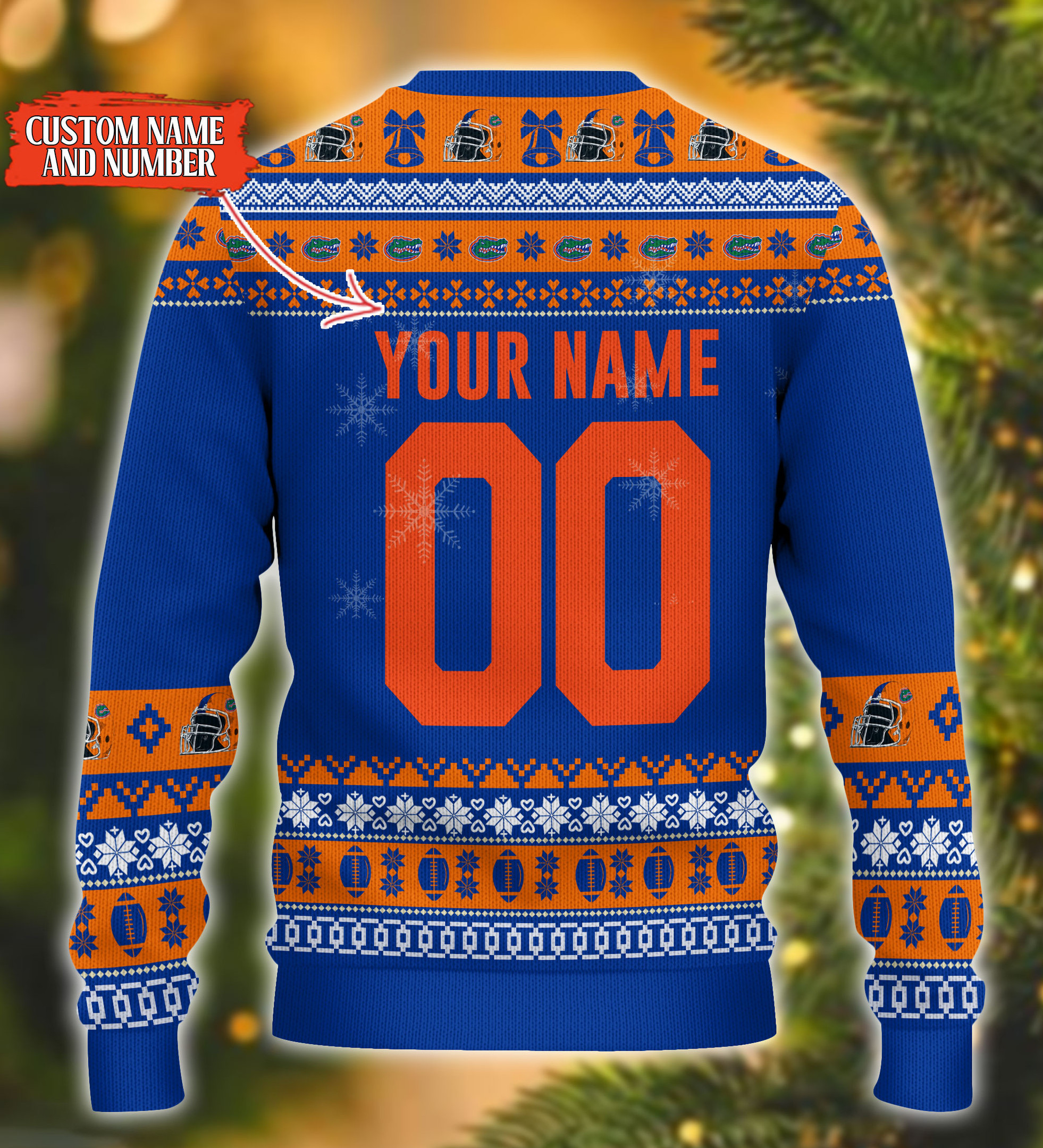 Personalized Florida Gators Mickey Ugly Christmas Sweater Adult 3D Funny Matching for family - Image 3