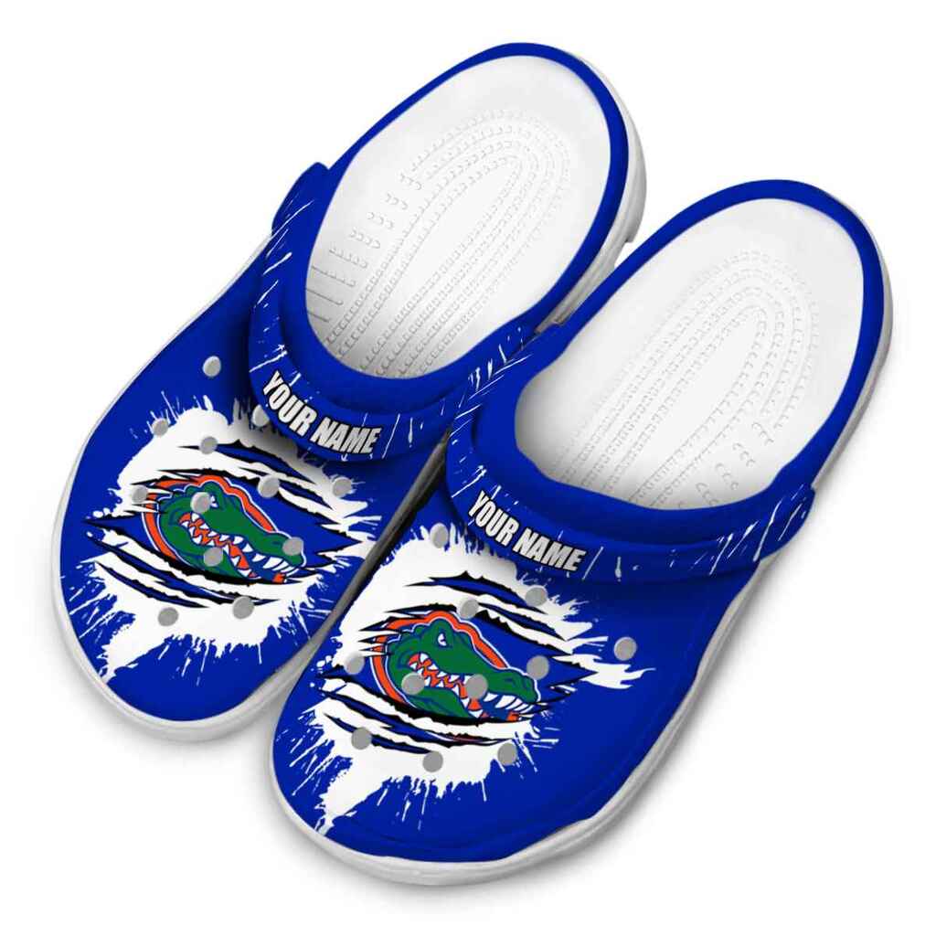 Personalized Florida Gators Splash Motif Background ClogTVC1801990 - Image 4