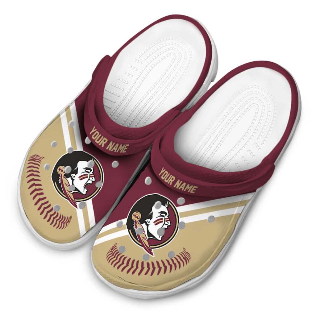 Personalized Florida State Seminoles Baseball Motif ClogTVC1801992 - Image 4