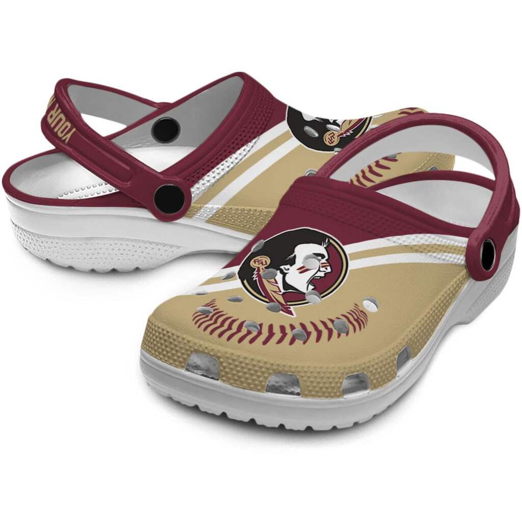 Personalized Florida State Seminoles Baseball Motif ClogTVC1801992 - Image 3
