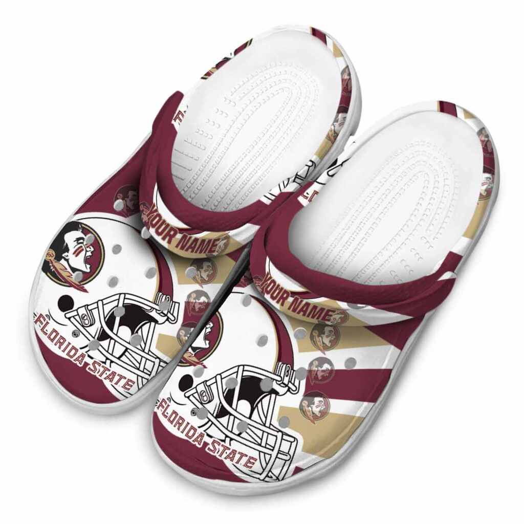 Personalized Florida State Seminoles Football Helmet ClogTVC1801991 - Image 4