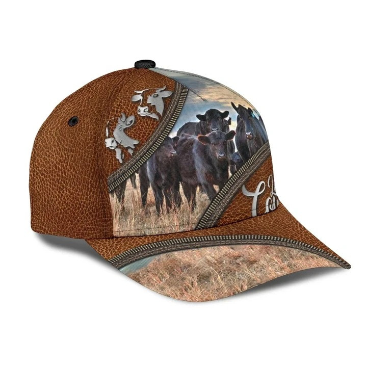 Personalized Funny Cow Classic Cap for Farmer, Hat for Farm Boy, Cap for Farm Girl Trucker Hats Custom Hats Gifts For Men & Women