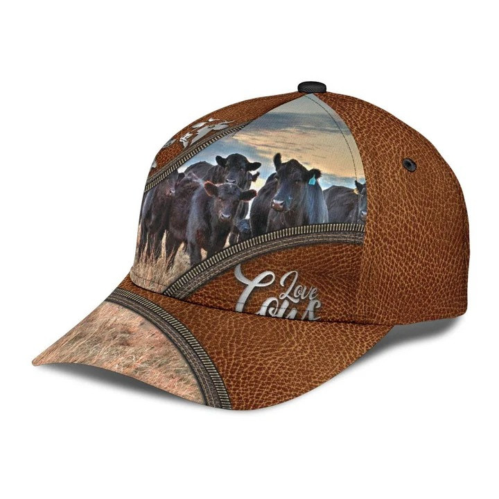 Personalized Funny Cow Classic Cap for Farmer, Hat for Farm Boy, Cap for Farm Girl Trucker Hats Custom Hats Gifts For Men & Women
