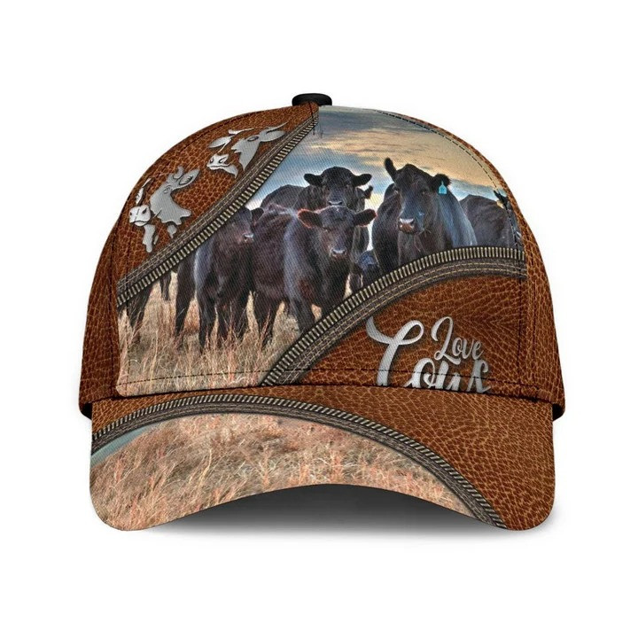 Personalized Funny Cow Classic Cap for Farmer, Hat for Farm Boy, Cap for Farm Girl Trucker Hats Custom Hats Gifts For Men & Women