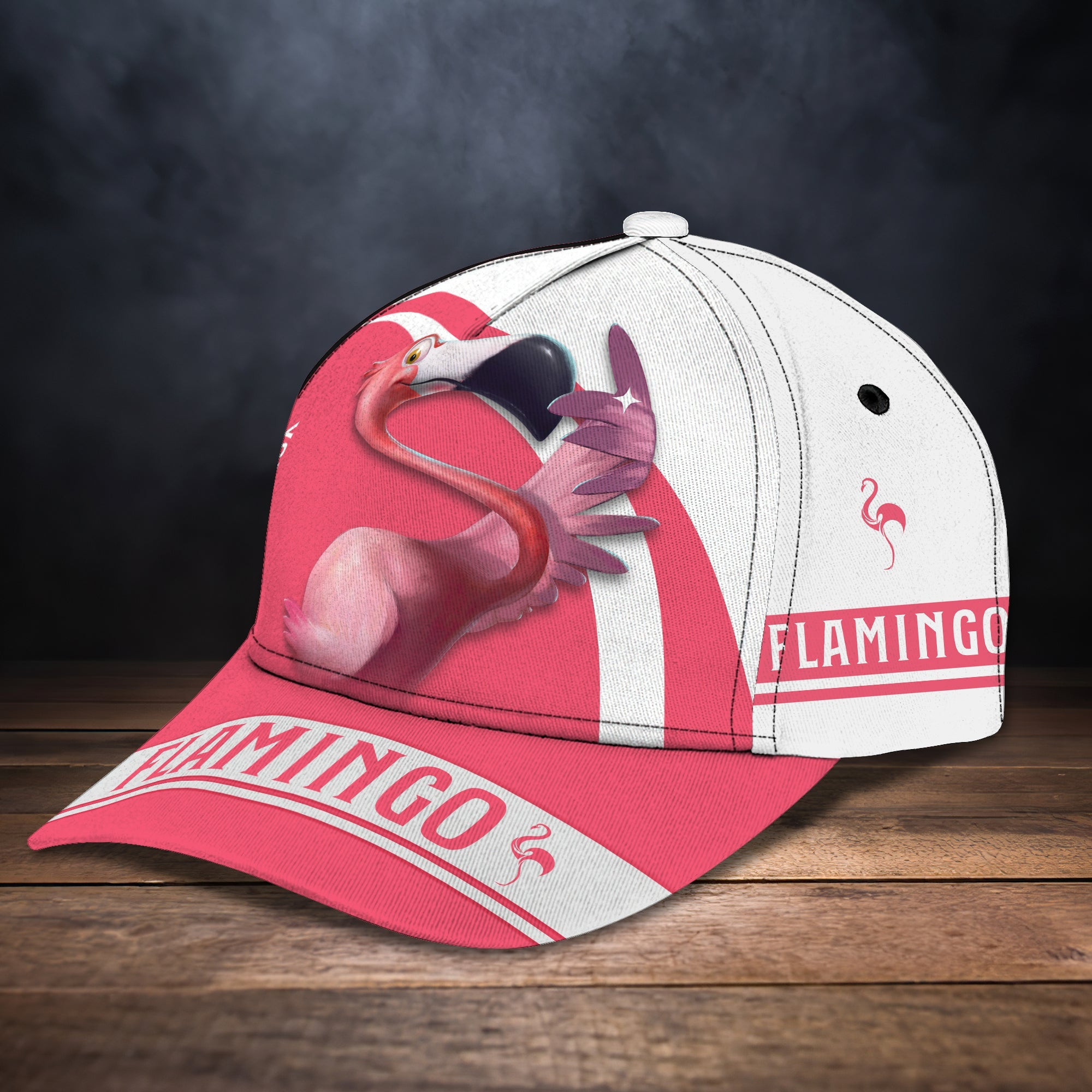 Personalized Funny Flamingo T-Shirt - Custom Name D Tee Trucker Hats Custom Hats Gifts For Men & Women