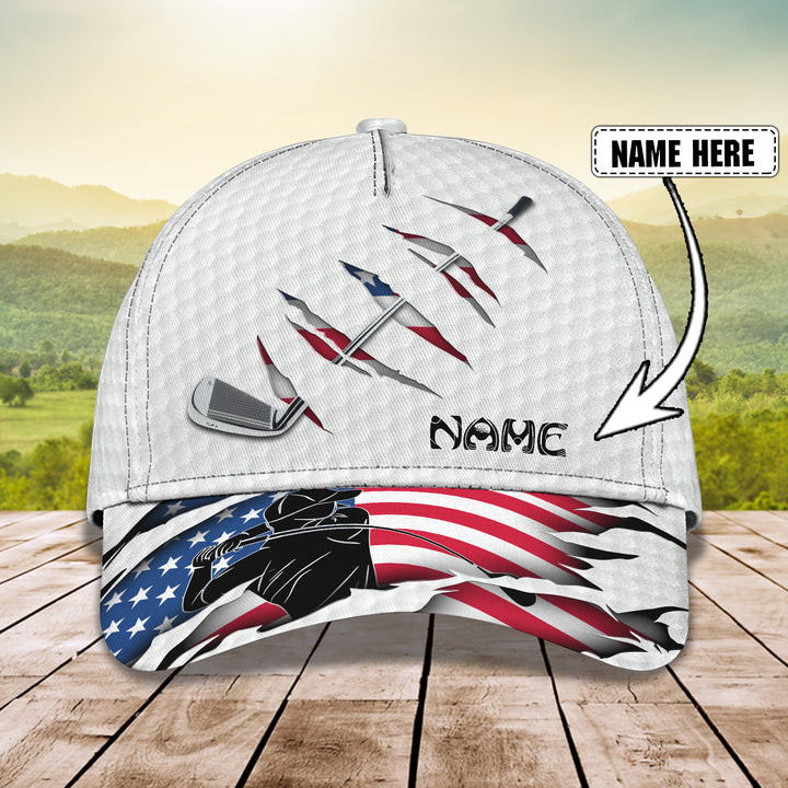 Personalized Funny Golf Father Hat for Dad, Grandpa, Golf Gift for Father's Day Trucker Hats Custom Hats Gifts For Men & Women