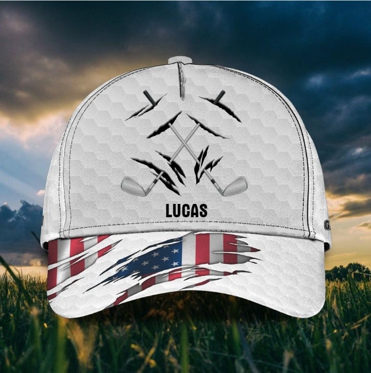 Personalized Funny Golf Father Hat for Dad, Grandpa, Golf Gift for Father's Day Trucker Hats Custom Hats Gifts For Men & Women