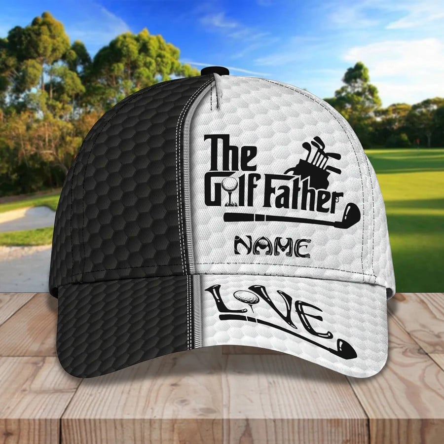 Personalized Funny Golf Father Hat for Dad, Grandpa, Golf Gift for Father's Day Trucker Hats Custom Hats Gifts For Men & Women