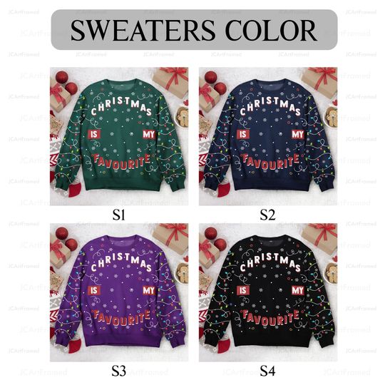 Personalized Funny Photo Ugly Sweater, Christmas Is My Favourite Led Light - Image 12