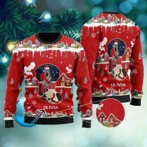 Personalized Funny Zebra Santa Claus Custom For Corgi Lovers On Christmas Days Ugly Christmas Sweater Adult 3D Funny Matching for family