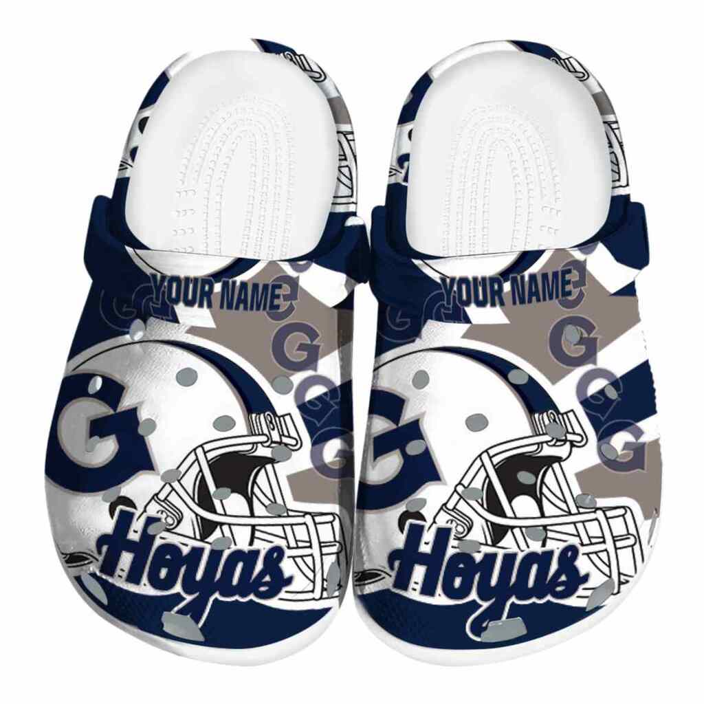 Personalized Georgetown Hoyas Football Helmet ClogTVC1801788