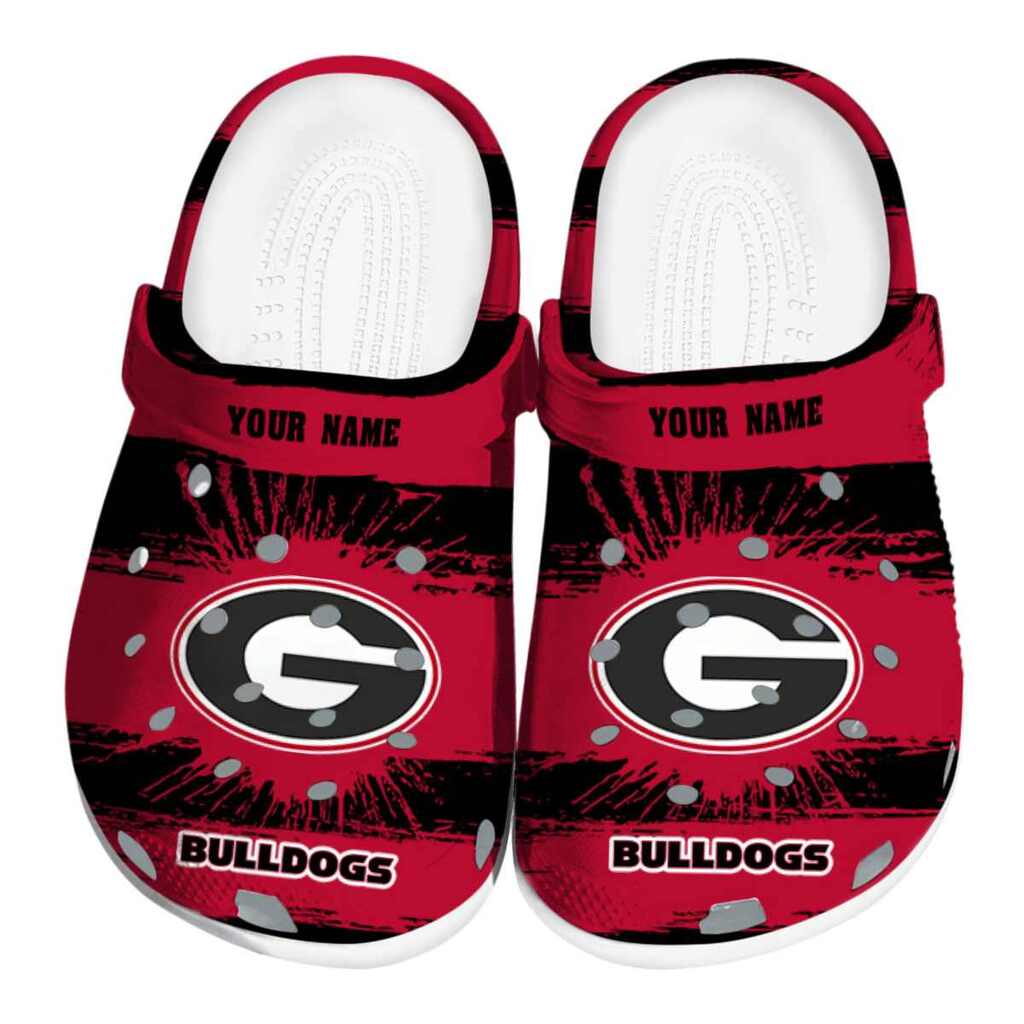 Personalized Georgia Bulldogs Paint Splatter Graphics ClogTVC180123