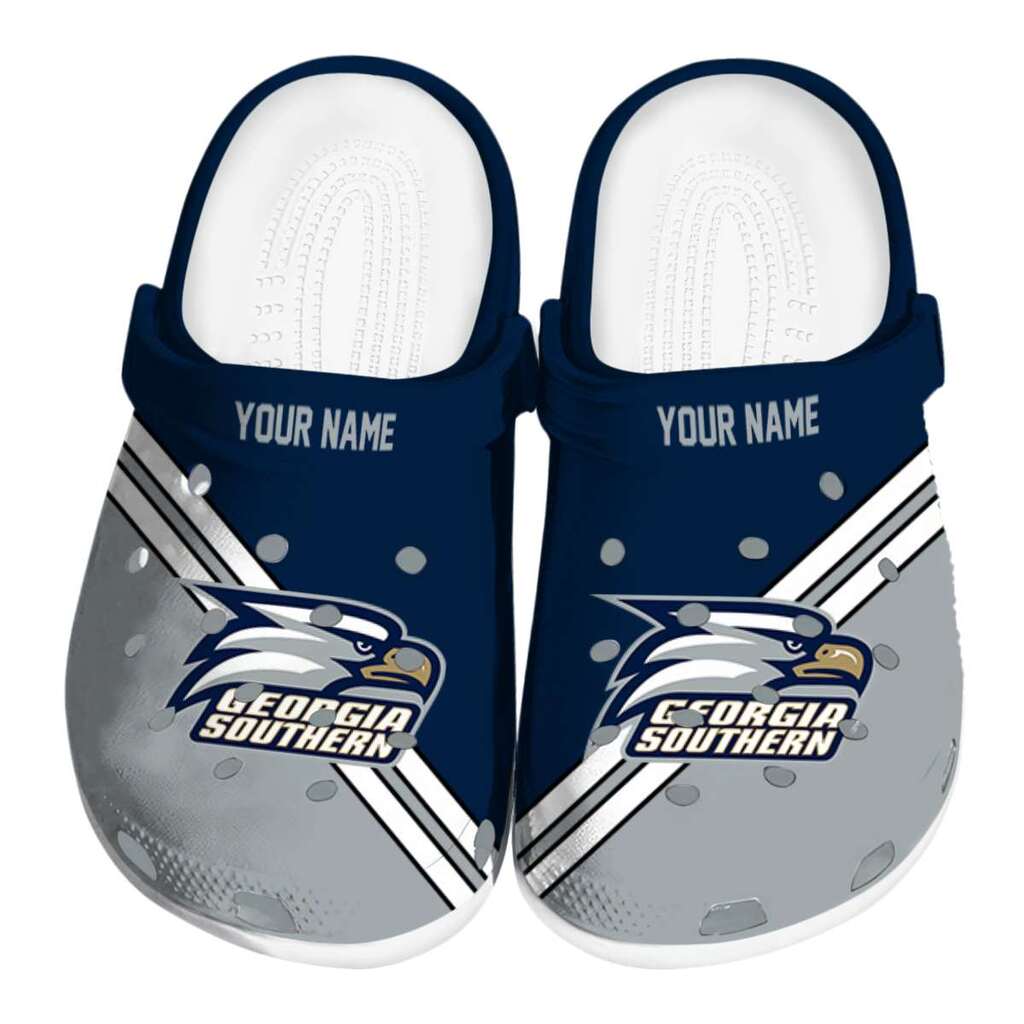 Personalized Georgia Southern Eagles Striped Accents ClogTVC1801834