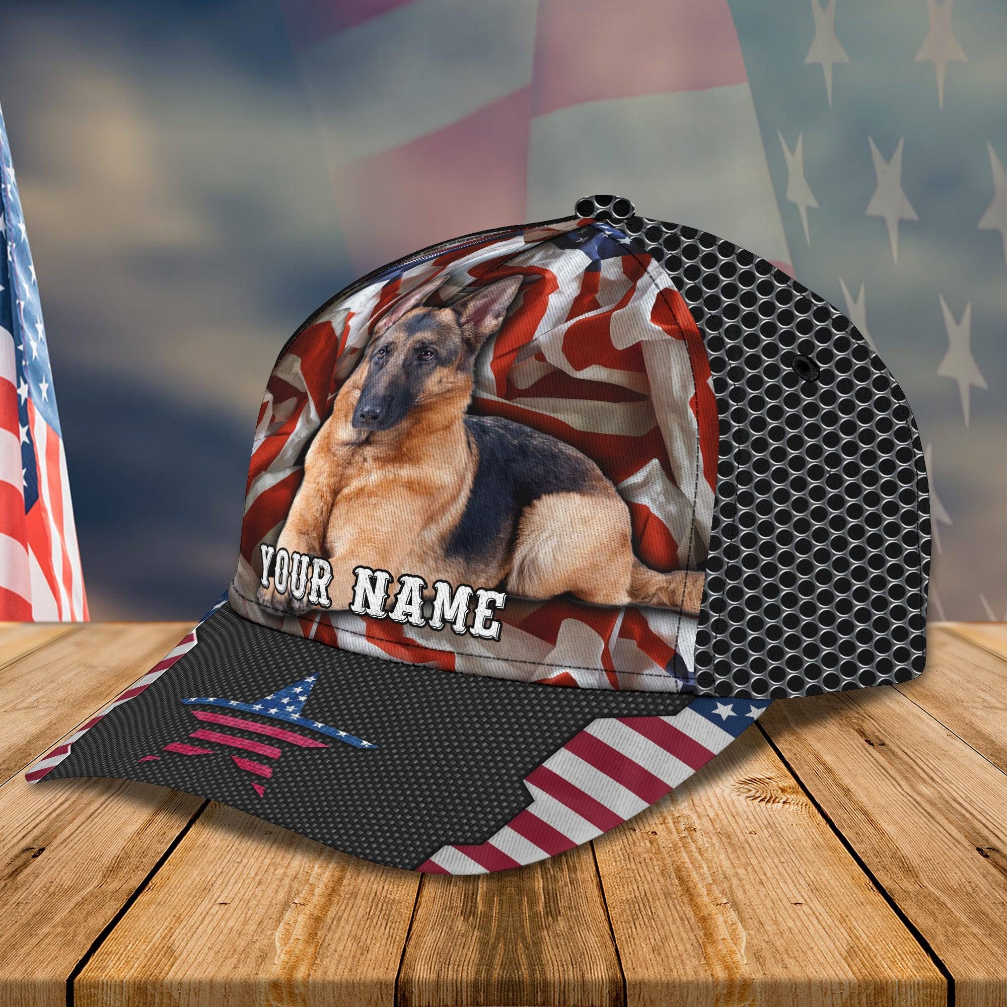 Personalized German Shepherd Classic Cap - Customizable Gift Trucker Hats Custom Hats Gifts For Men & Women
