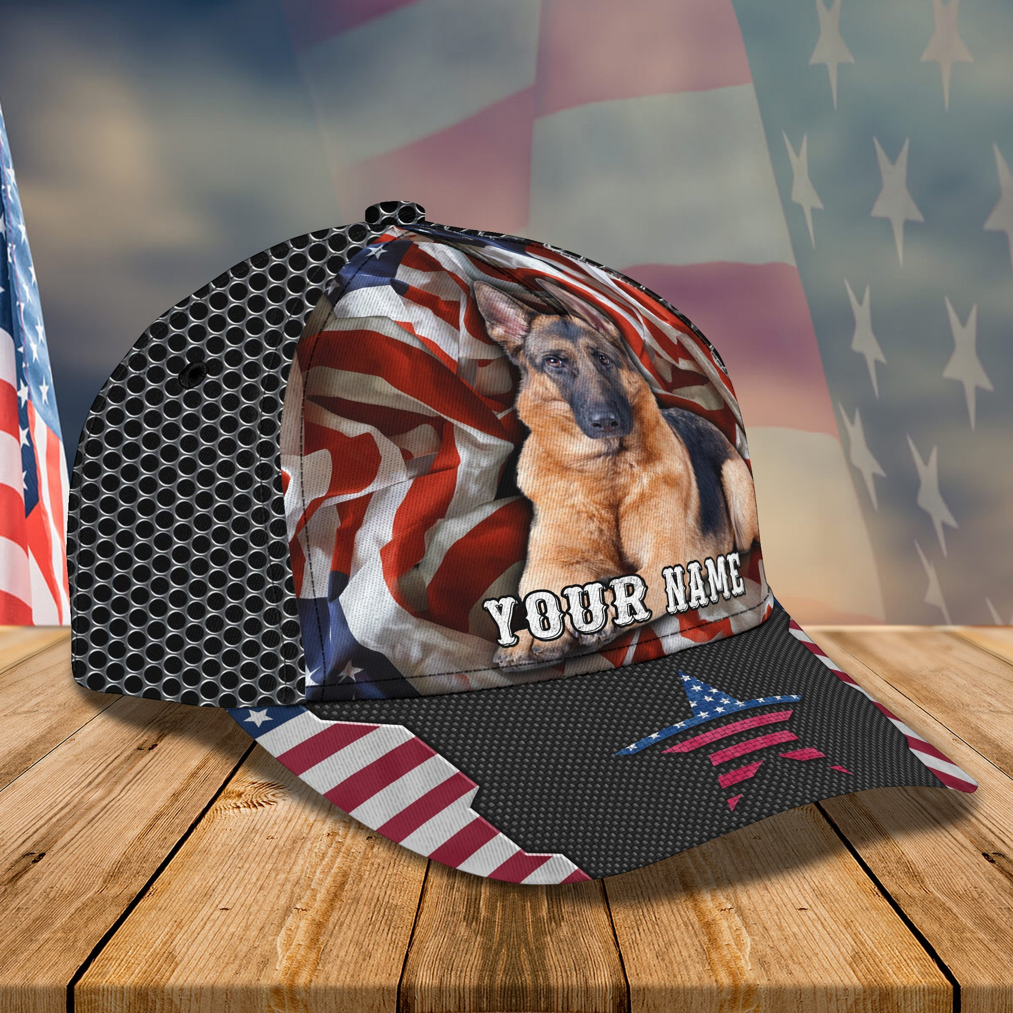 Personalized German Shepherd Classic Cap - Customizable Gift Trucker Hats Custom Hats Gifts For Men & Women