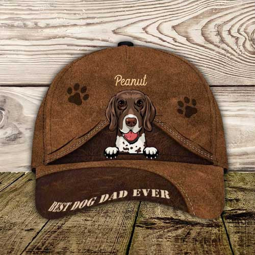 Personalized German Shorthaired Pointer Hat, Custom Photo German Shorthaired Pointer 3D Cap Trucker Hats Custom Hats Gifts For Men & Women