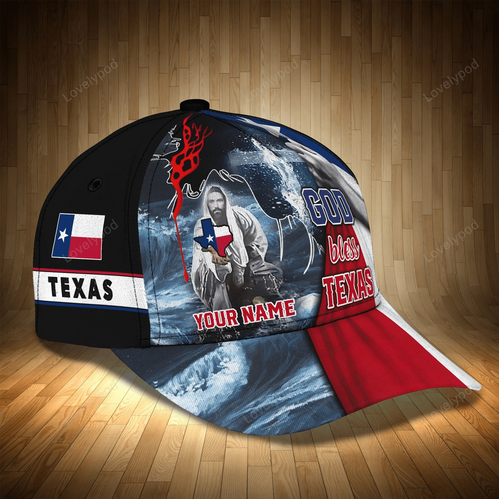 Personalized God Bless Texas 3D Full Print Baseball Cap, Texas American Pride Cap Hat, Texas Cap Hat Trucker Hats Custom Hats Gifts For Men & Women