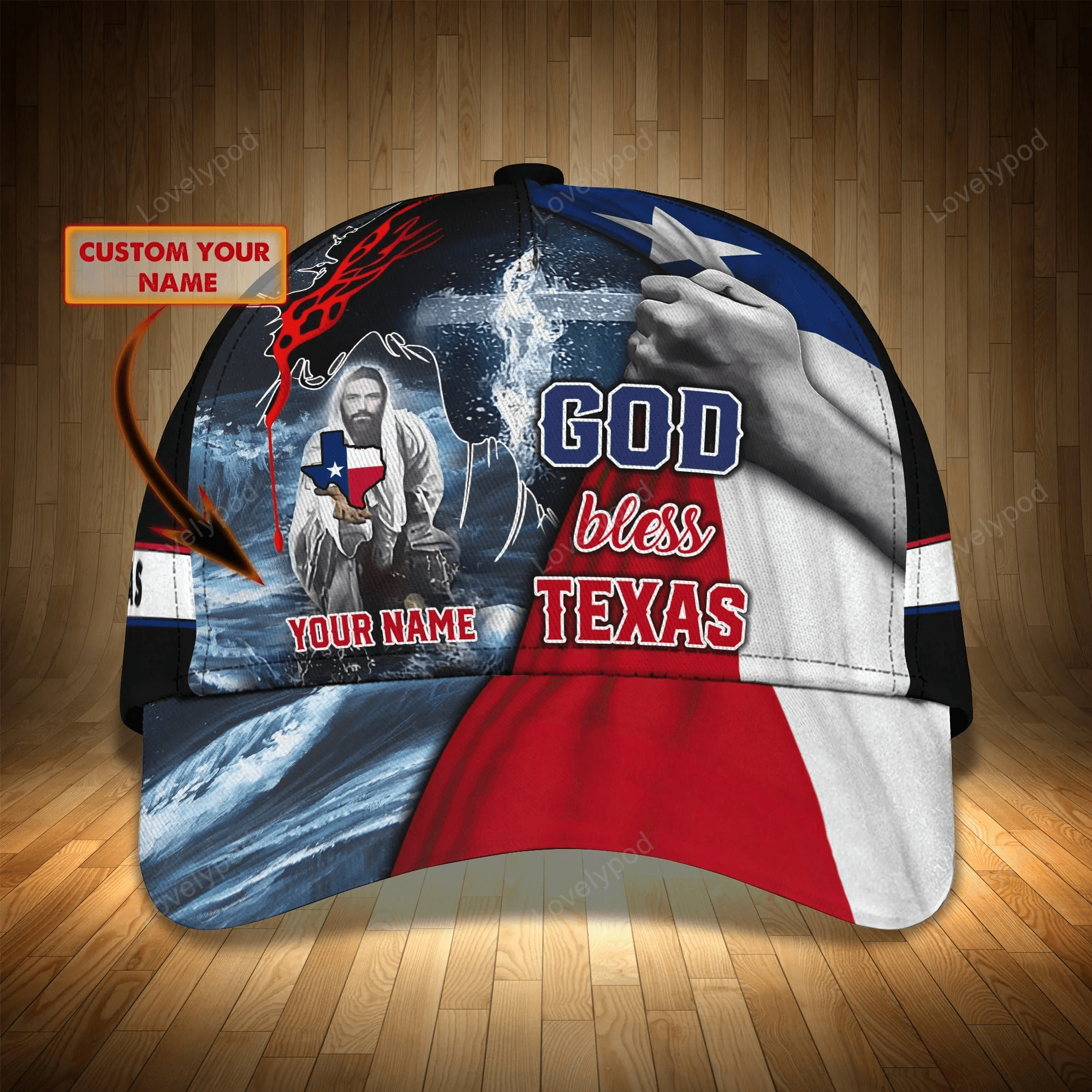 Personalized God Bless Texas 3D Full Print Baseball Cap, Texas American Pride Cap Hat, Texas Cap Hat Trucker Hats Custom Hats Gifts For Men & Women