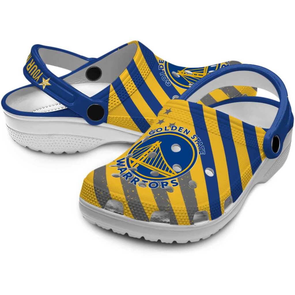 Personalized Golden State Warriors Star-Spangled Graphic ClogTVC1801921 - Image 3