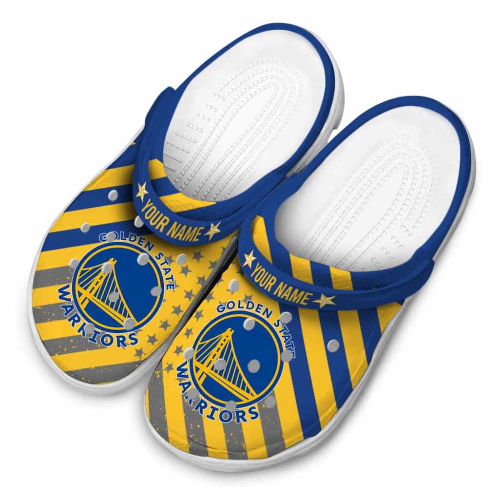 Personalized Golden State Warriors Star-Spangled Graphic ClogTVC1801921 - Image 4