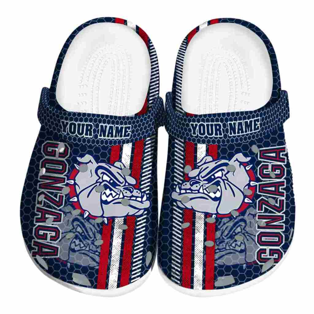 Personalized Gonzaga Bulldogs Contrasting Stripes ClogTVC1801720