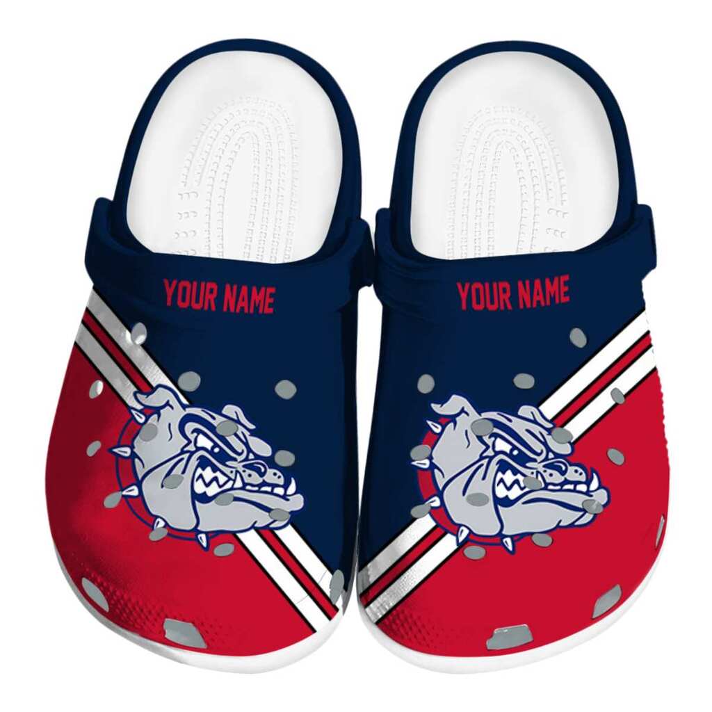 Personalized Gonzaga Bulldogs Striped Accents ClogTVC1801834