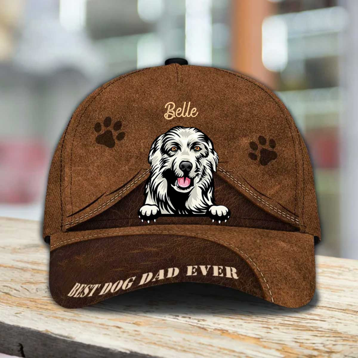 Personalized Great Pyrenees Hat, Custom Photo Great Pyrenees 3D Cap Trucker Hats Custom Hats Gifts For Men & Women