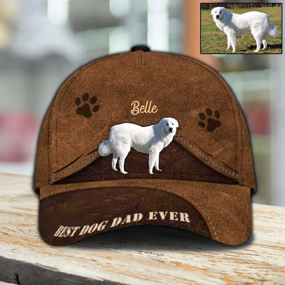 Personalized Great Pyrenees Hat, Custom Photo Great Pyrenees 3D Cap Trucker Hats Custom Hats Gifts For Men & Women