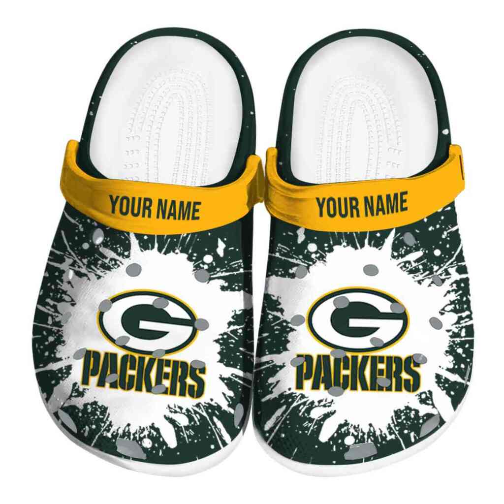 Personalized Green Bay Packers Splash Art ClogTVC1801141