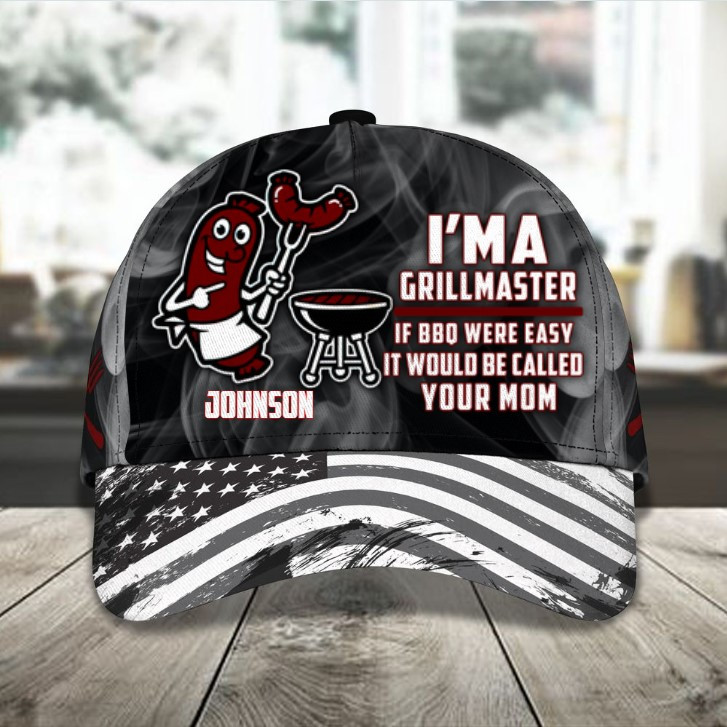 Personalized Grill meat, I'm a Grill Master Cap for Him & Her Party Hat Trucker Hats Custom Hats Gifts For Men & Women