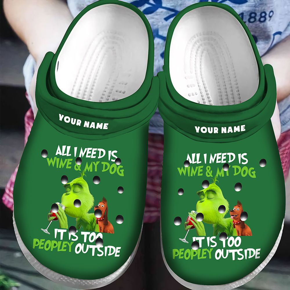 Personalized Grinch And Dog Classic Clogs Shoes