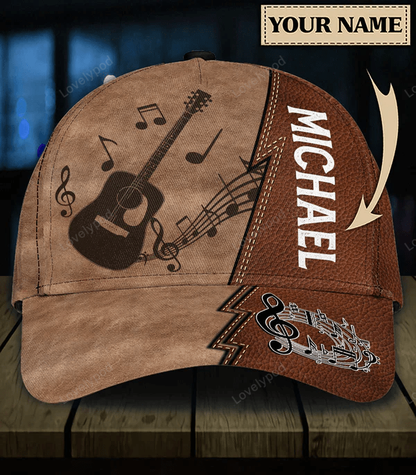 Personalized Guitar Classic Cap for men, Gift for Music Lovers, Guitar Lovers Trucker Hats Custom Hats Gifts For Men & Women