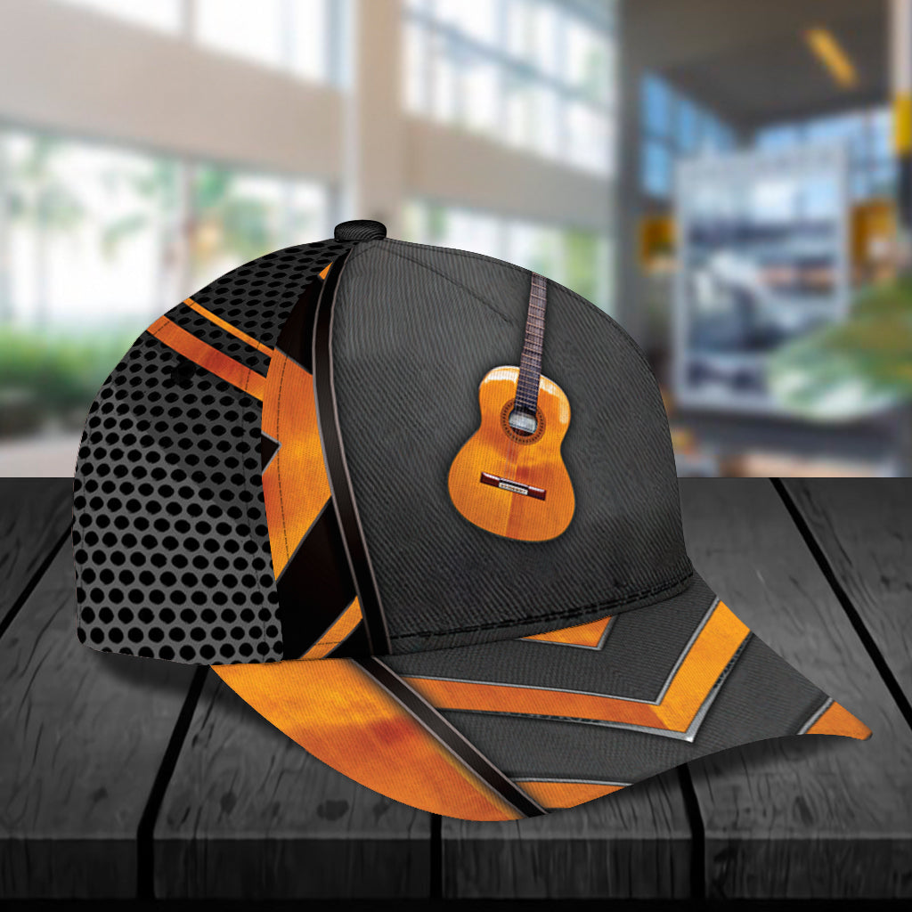 Personalized Guitar Classic Cap, Personalized Gift for Music Lovers, Guitar Lovers Trucker Hats Custom Hats Gifts For Men & Women