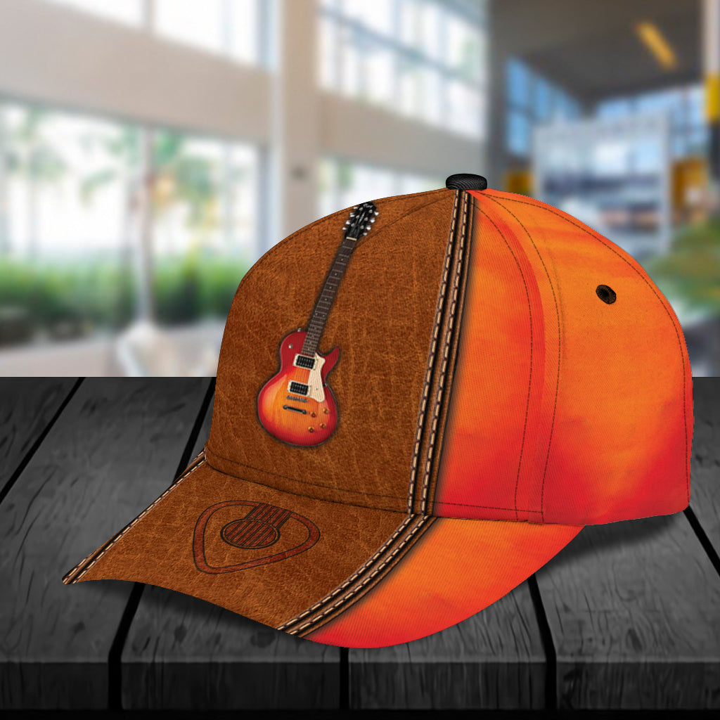 Personalized Guitar Classic Cap, Personalized Gift for Music Lovers, Guitar Lovers Trucker Hats Custom Hats Gifts For Men & Women