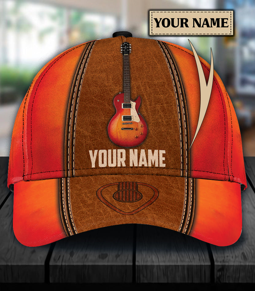 Personalized Guitar Classic Cap, Personalized Gift for Music Lovers, Guitar Lovers Trucker Hats Custom Hats Gifts For Men & Women