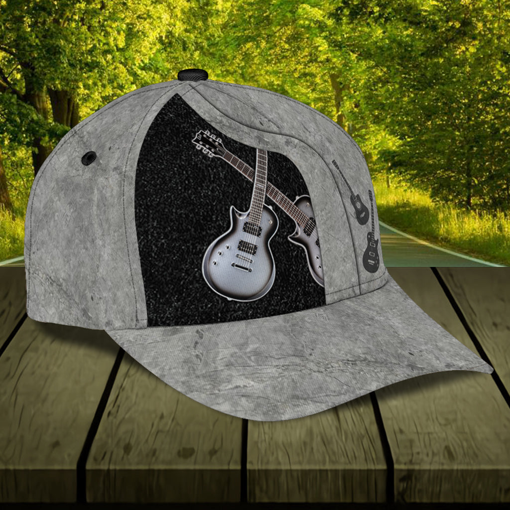 Personalized Guitar Classic Cap, Personalized Gift for Music Lovers, Guitar Lovers Trucker Hats Custom Hats Gifts For Men & Women