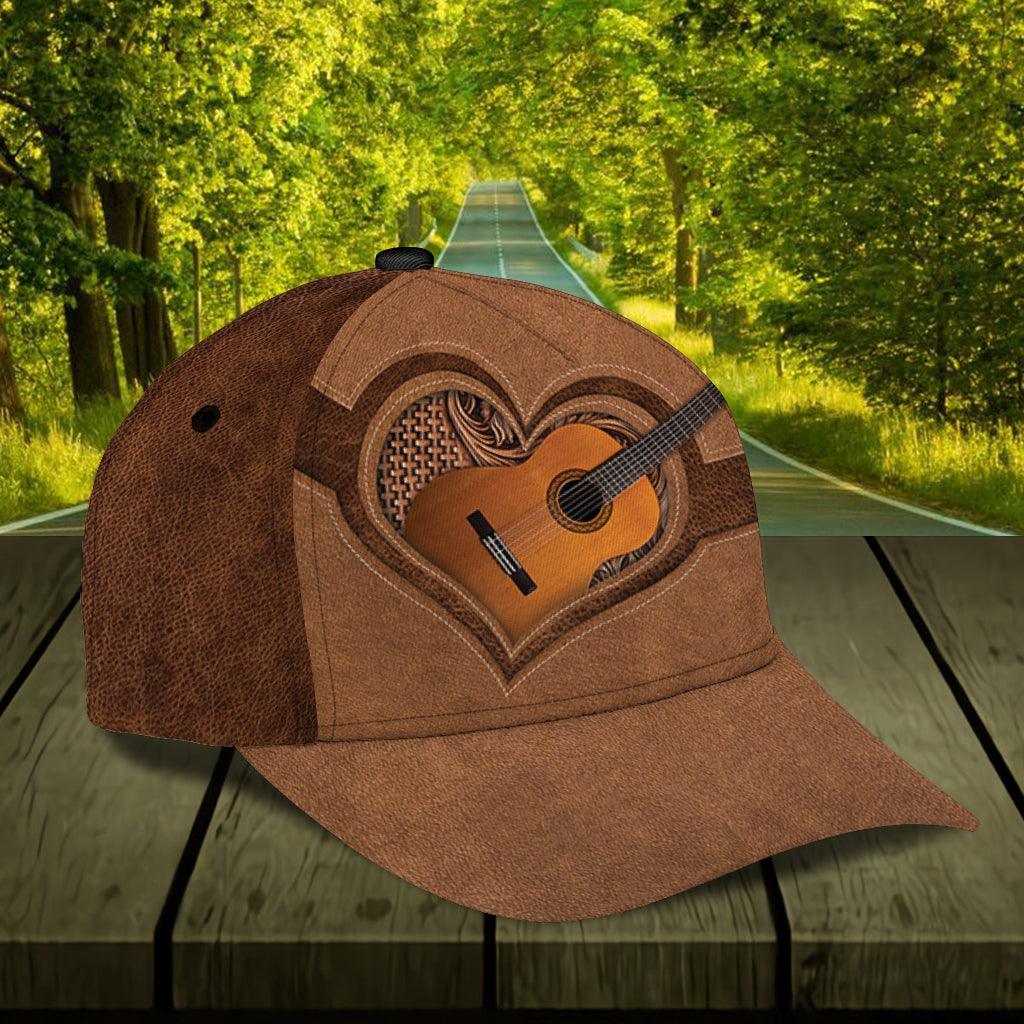 Personalized Guitar Classic Cap, Personalized Gift for Music Lovers, Guitar Lovers Trucker Hats Custom Hats Gifts For Men & Women