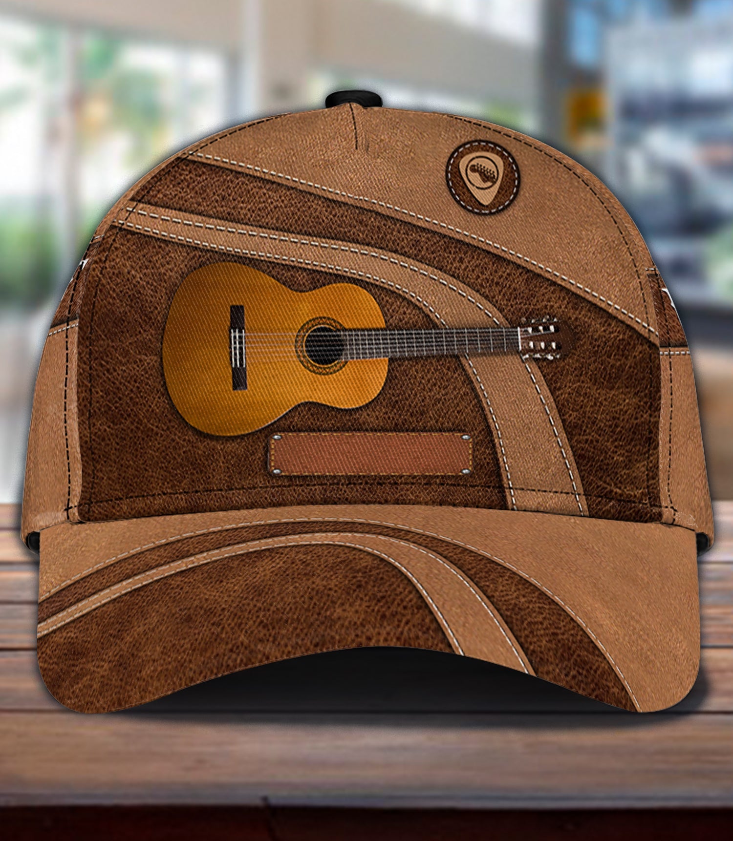 Personalized Guitar Classic Cap, Personalized Gift for Music Lovers, Guitar Lovers Trucker Hats Custom Hats Gifts For Men & Women