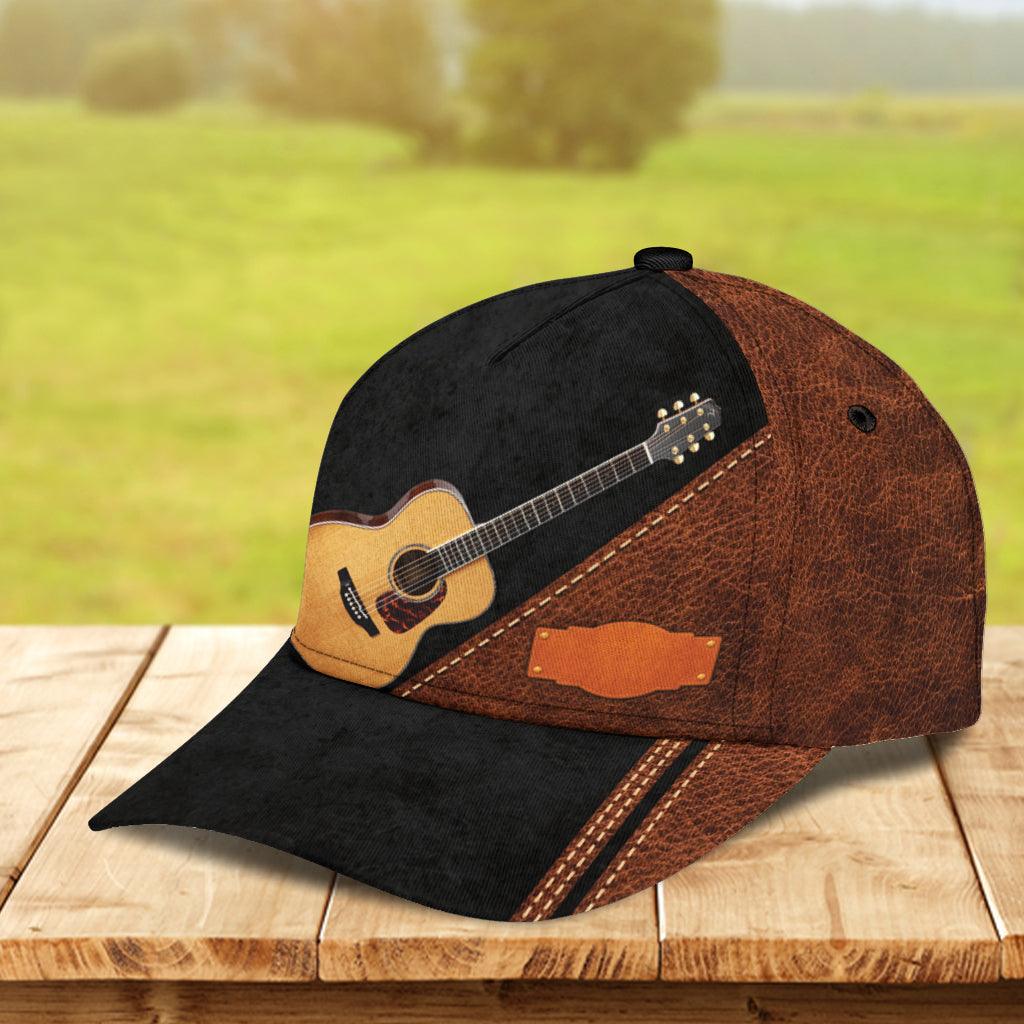 Personalized Guitar Classic Cap, Personalized Gift for Music Lovers, Guitar Lovers Trucker Hats Custom Hats Gifts For Men & Women