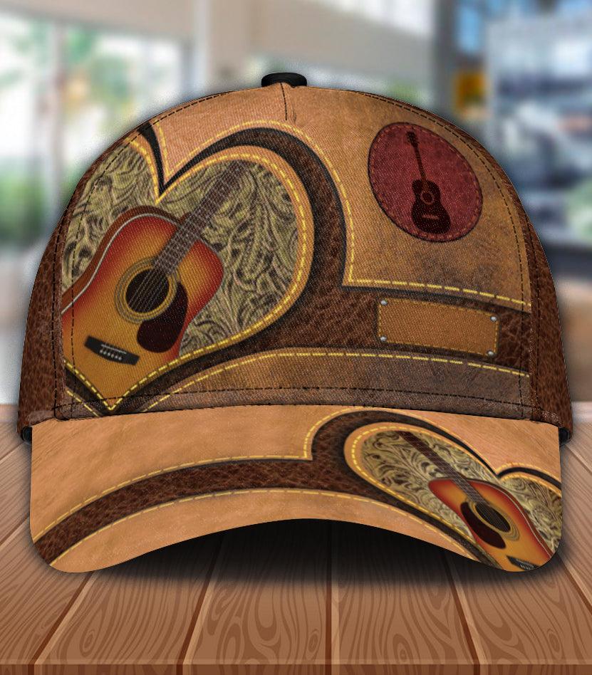 Personalized Guitar Classic Cap, Personalized Gift for Music Lovers, Guitar Lovers Trucker Hats Custom Hats Gifts For Men & Women