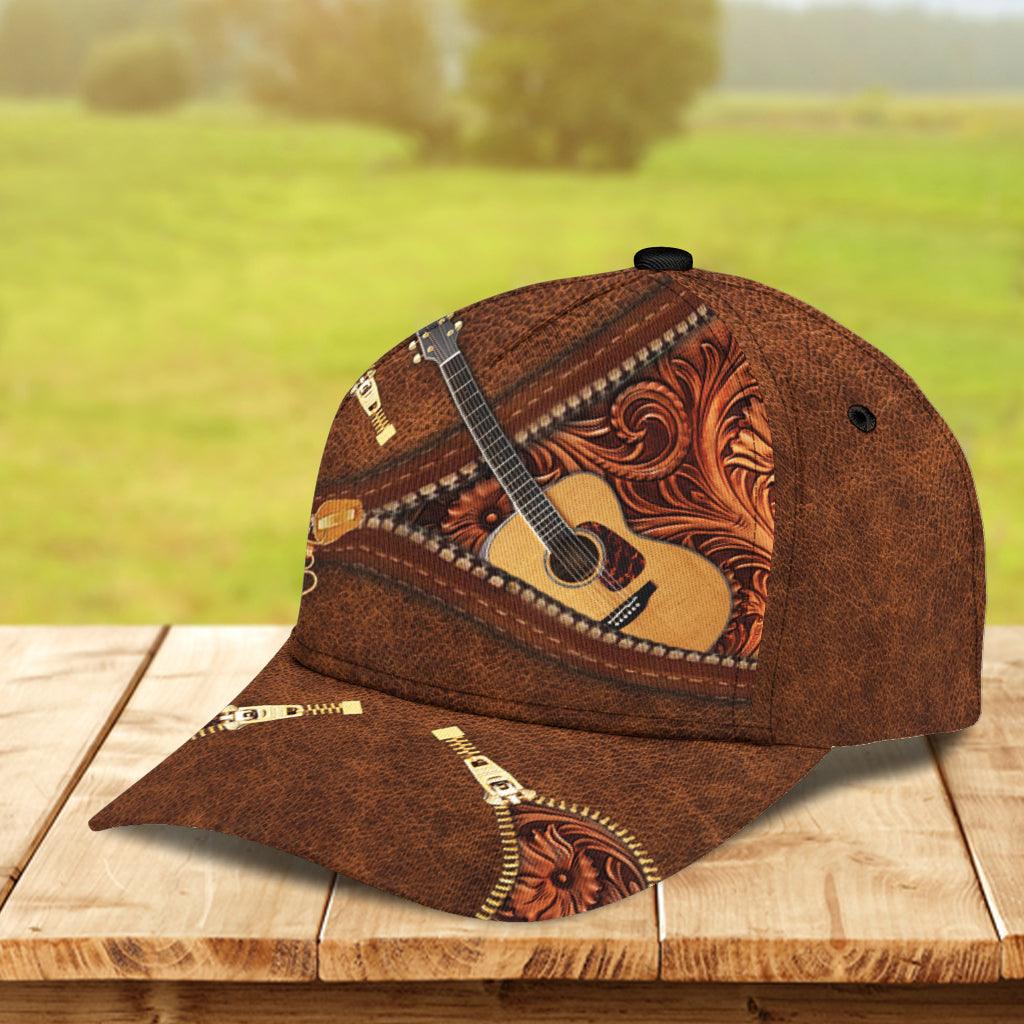 Personalized Guitar Classic Cap, Personalized Gift for Music Lovers, Guitar Lovers Trucker Hats Custom Hats Gifts For Men & Women