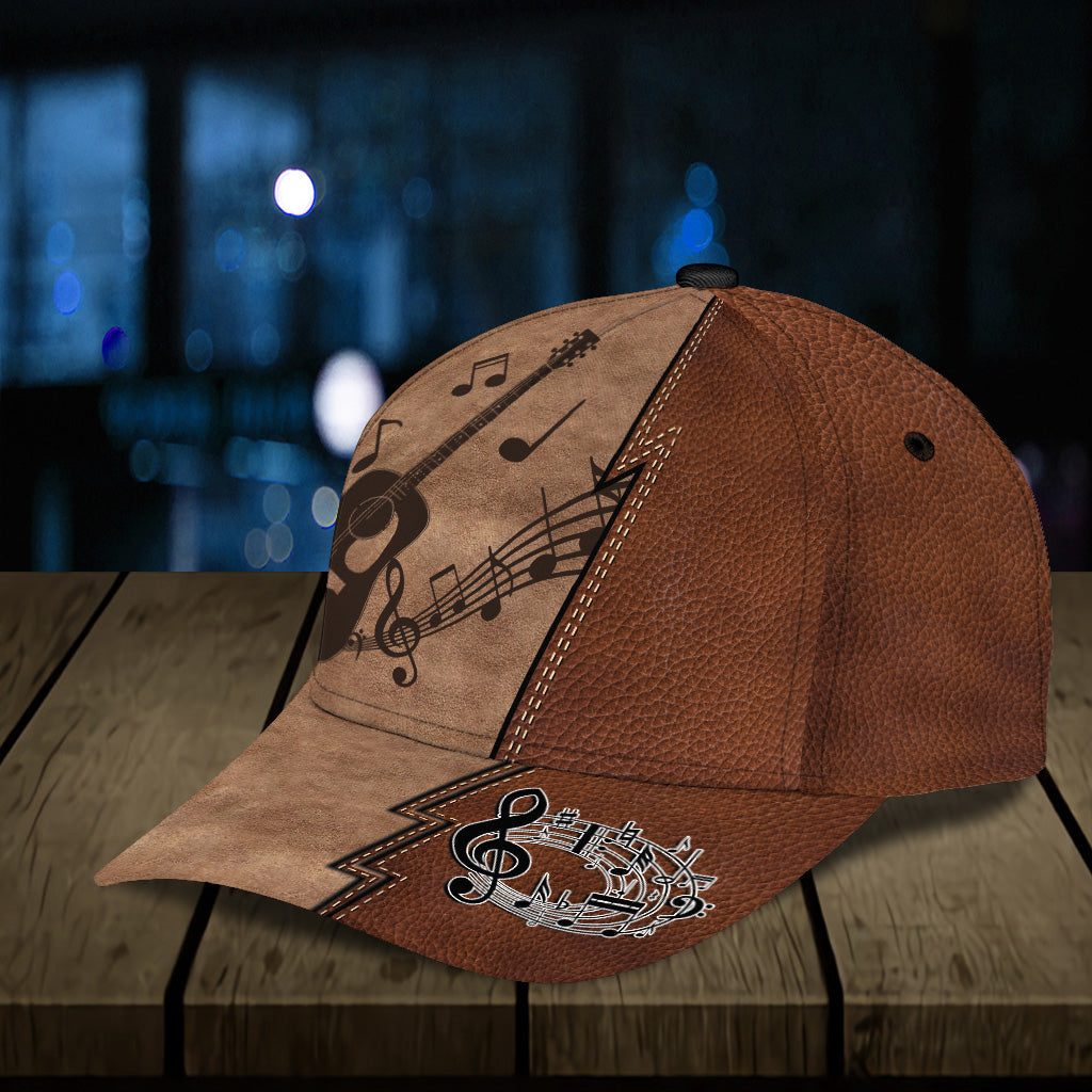 Personalized Guitar Classic Cap, Personalized Gift for Music Lovers, Guitar Lovers Trucker Hats Custom Hats Gifts For Men & Women