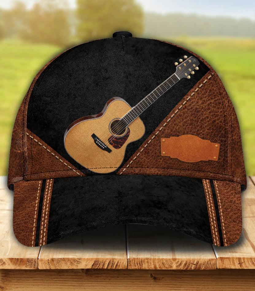 Personalized Guitar Classic Cap, Personalized Gift for Music Lovers, Guitar Lovers Trucker Hats Custom Hats Gifts For Men & Women
