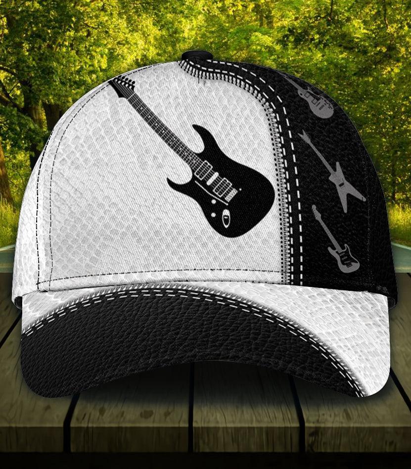 Personalized Guitar Classic Cap, Personalized Gift for Music Lovers, Guitar Lovers Trucker Hats Custom Hats Gifts For Men & Women